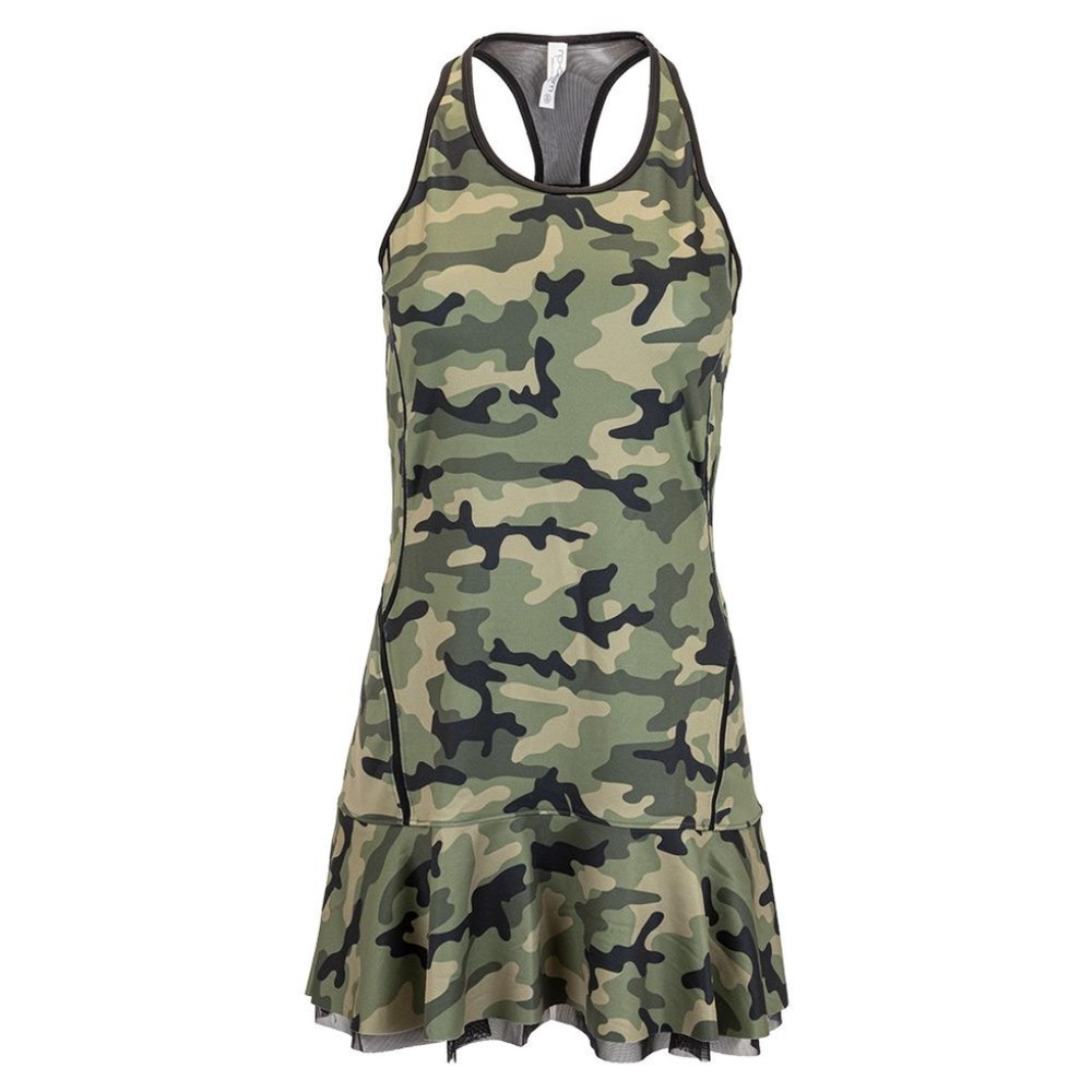 Women`s Bridget Tennis Dress in Camo and Black from Inphorm